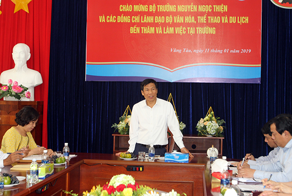 Bộ trưởng Nguyễn Ngọc Thiện: Các trường đào tạo thuộc Bộ VHTTDL phải...