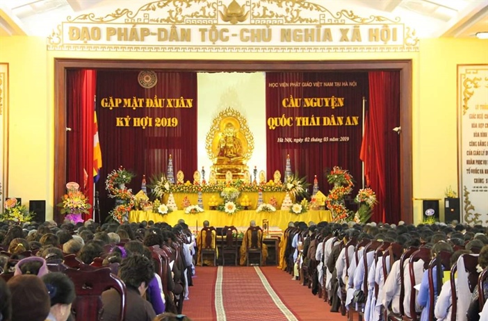 Học viện Phật giáo Việt Nam tổ chức Lễ cầu nguyện Quốc thái Dân an đầu...