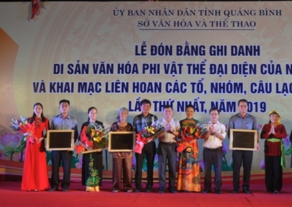 Quảng Bình tổ chức đón Bằng ghi danh “Nghệ thuật Bài Chòi Trung bộ” là...