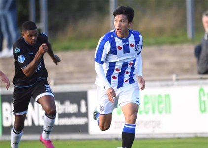 Đoàn Văn Hậu lần đầu chơi trọn vẹn 90 phút cho SC Heerenveen
