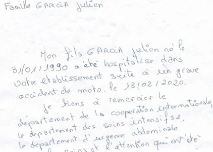 Người mẹ Pháp viết thư cảm ơn các bác sĩ Việt Nam