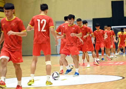 Tuyển Futsal Việt Nam trước trận ra quân tại World Cup 2021