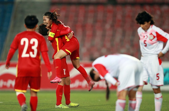 Tuyển nữ Việt Nam lọt vào Vòng chung kết Asian Cup 2022