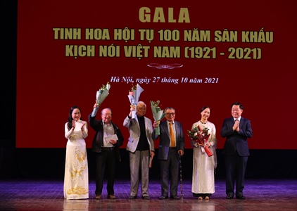 Các thế hệ nghệ sĩ kịch nói hội tụ tại Gala “Tinh hoa hội tụ 100 năm...