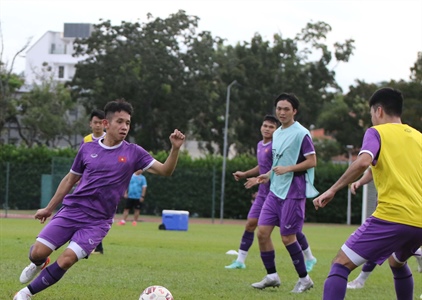 AFF Cup 2020: Tuyển Việt Nam tích cực tập luyện, chuẩn bị cho trận đấu...