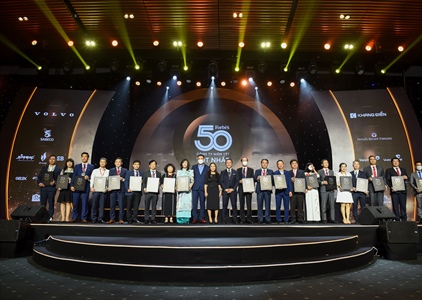 Vinh danh 50 Công ty niêm yết tốt nhất Việt Nam lần thứ 9 do Tạp chí...