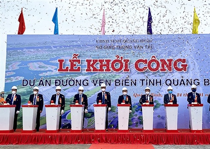 Quảng Bình khởi công xây dựng đường ven biển gần 2.200 tỉ đồng