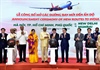 Chủ tịch Quốc hội Vương Đình Huệ và Chủ tịch Hạ viện Ấn Độ Om Birla chứng kiến khai trương các đường bay thẳng giữa 2 nước