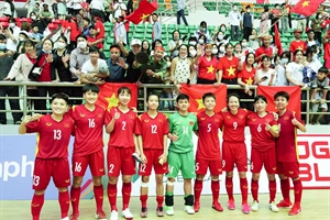 Tuyển Futsal nữ Việt Nam đang trên đường hướng đến tấm HCV SEA Games 31