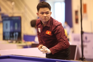 Các cơ thủ Việt Nam ra quân thuận lợi tại World Cup Billiards Carom 3 băng