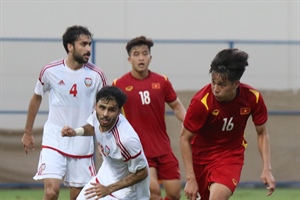 U23 Việt Nam thi đấu nỗ lực trước U23 UAE