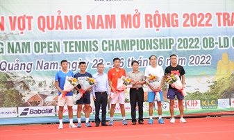 Nhiều tay vợt mạnh góp mặt tại Giải quần vợt tỉnh Quảng Nam mở rộng 2022