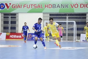 Vòng 7 Giải Futsal VĐQG 2022: Nhà vô địch Thái Sơn Nam vất vả giành 1 điểm