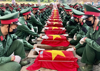 TP Hà Tiên, Kiên Giang tổ chức Lễ truy điệu, an táng 175 hài cốt liệt sĩ