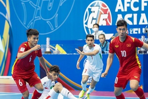 Tuyển Futsal Việt Nam dừng bước tại tứ kết giải châu Á
