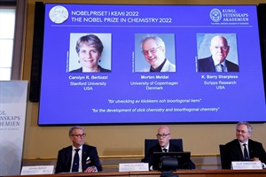Giải Nobel Hóa học tôn vinh nghiên cứu trong phát triển liên kết