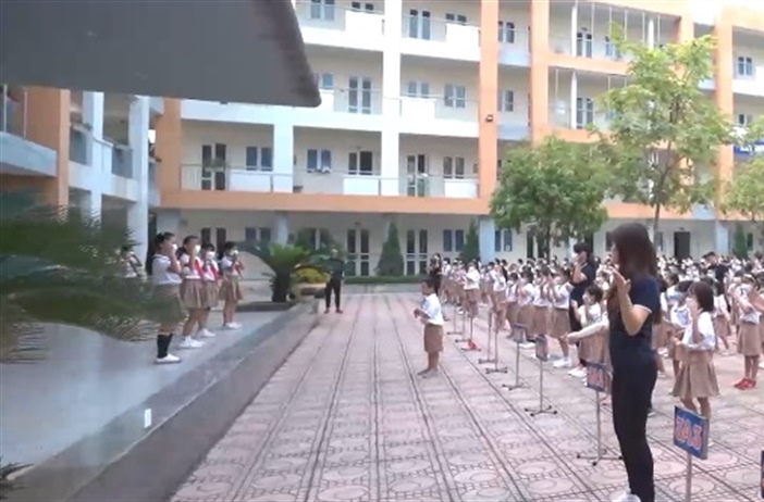 Học sinh Hà Nội lan tỏa thông điệp 2K+ phòng chống dịch Covid-19