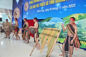 Liên hoan cồng chiêng, đàn hát dân ca các dân tộc thiểu số Quảng Ngãi