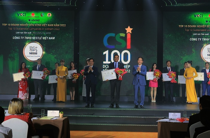 Nestlé Việt Nam được bình chọn là doanh nghiệp bền vững nhất Việt Nam...