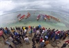 Tưng bừng Hội đua thuyền Tứ linh ở huyện đảo Lý Sơn