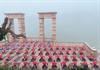Màn đồng diễn tại Thung lũng hoa hồng lớn nhất Việt Nam
