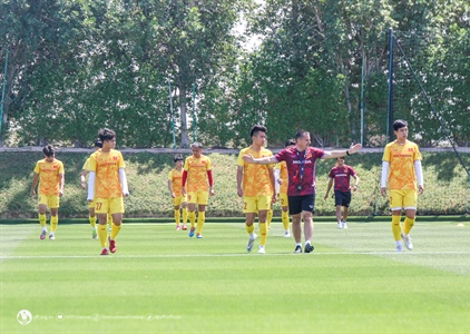 U23 Việt Nam trở lại tập luyện, chuẩn bị cho trận đấu với U23 UAE