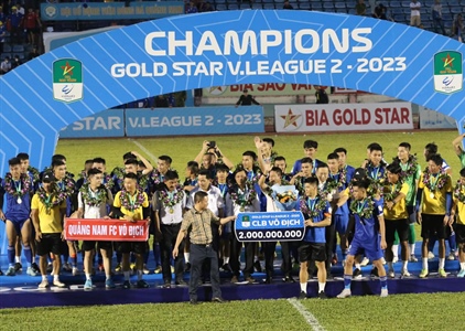 Quảng Nam vô địch giải hạng Nhất, thăng hạng V.League