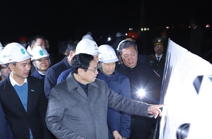 Thủ tướng kiểm tra tiến độ dự án đường dây 500 KV tại Thanh Hóa