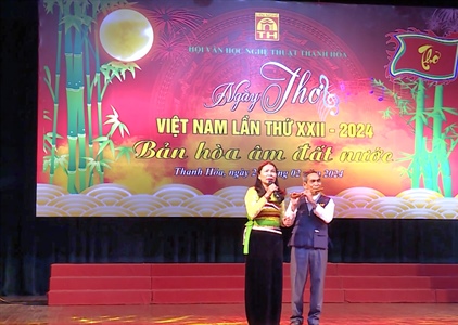 Sôi nổi Ngày thơ Việt Nam 2024 tại Thanh Hóa