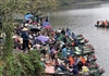 Ninh Bình: Khu du lịch Tràng An quá tải vì hàng nghìn du khách đổ về