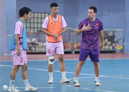 Tuyển Futsal Việt Nam nhận tin vui về lực lượng trong quá trình chuẩn...